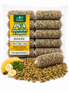 PVA punčocha s náplní Banán 35 mm – 10 ks / 500 g