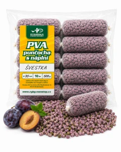 PVA punčocha s náplní Švestka 35 mm – 10 ks / 500 g