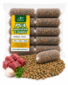 PVA punčocha s náplní Masový mix 25 mm – 10 ks / 200 g