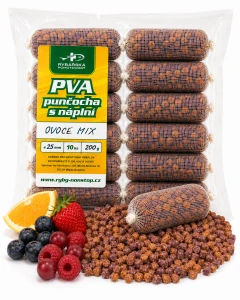PVA punčocha s náplní Ovocný mix 25 mm – 10 ks / 200 g