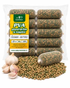 PVA punčocha s náplní Česnek butyric 25 mm – 10 ks / 200 g