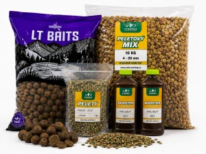 Kaprový set Krab / Halibut 24 mm – 10 kg boilies + 10 kg pelet